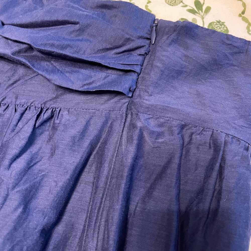 Elegant Blue One-Shoulder Dress - Picture 7 of 8